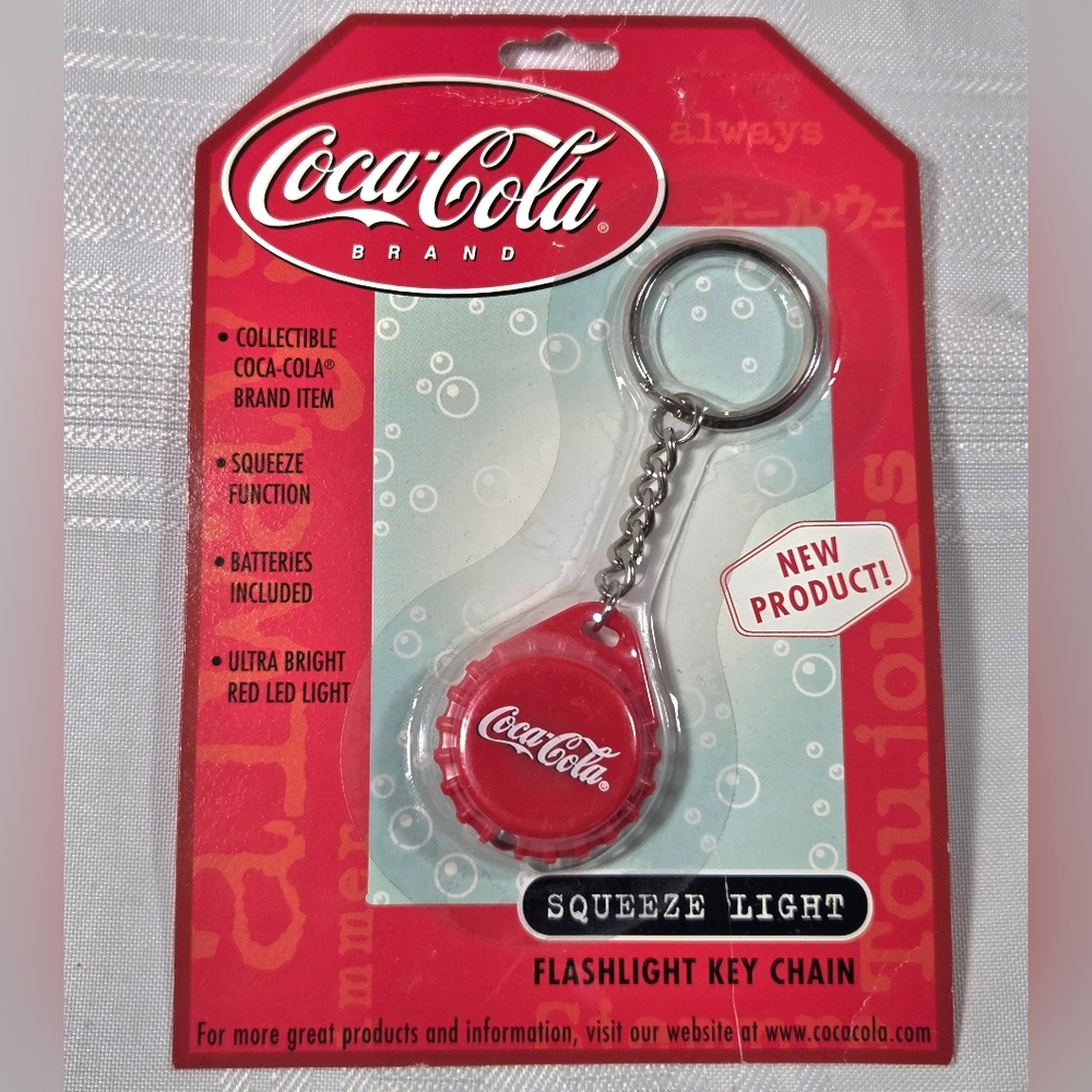 Coca Cola Red Flashlight Key Chain
